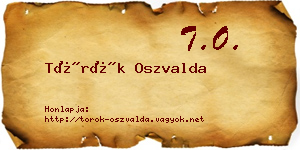 Török Oszvalda névjegykártya